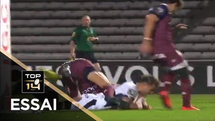 TOP 14 - Essai de Paul ABADIE (SUA) - Bordeaux-Bègles - Agen - J7 - Saison 2020/2021