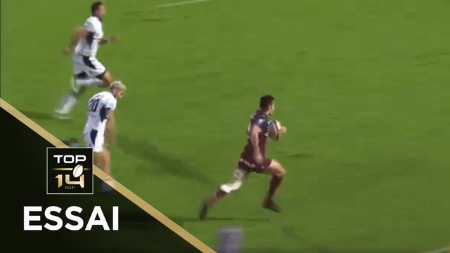 TOP 14 - Essai de Geoffrey CROS (UBB) - Bordeaux-Bègles - Agen - J7 - Saison 2020/2021