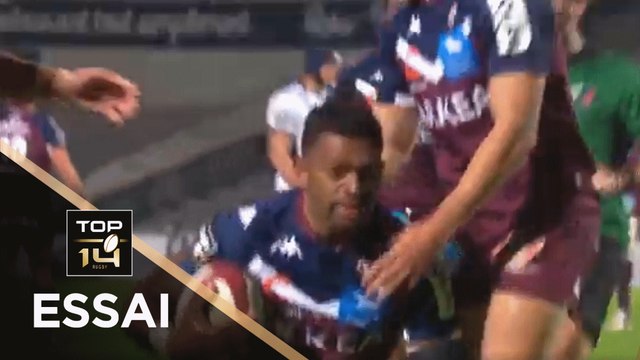 TOP 14 - Essai de Seta TAMANIVALU (UBB) - Bordeaux-Bègles - Agen - J7 - Saison 2020/2021