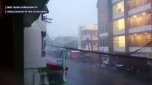 Super Typhoon Rolly (Goni): Strong winds in Barangay Talisay, Sorsogon City