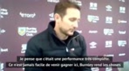 7ème j. - Lampard : "Jamais facile de gagner à Burnley"