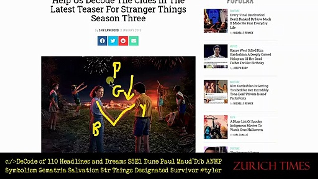 DeCode  110 Headlines Dreams Dune Str Things S5E1a