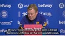 Koeman worried by Barca's final ball after Alaves draw