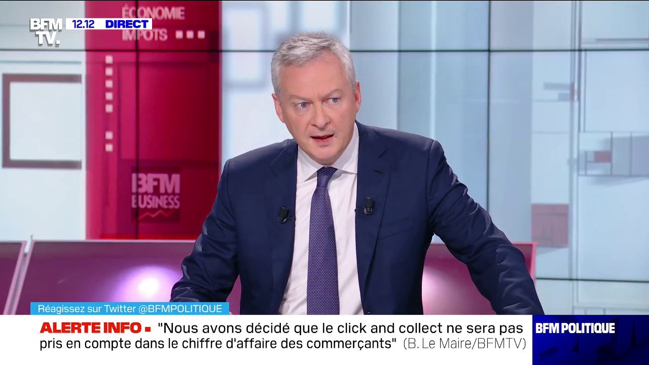 Bruno Le Maire n'exclut pas la réouverture de certains commerces le 12 novembre "si la situation sanitaire le permet"
