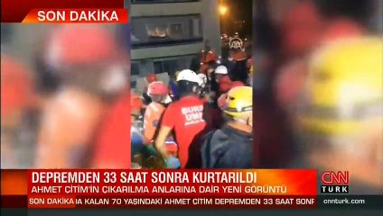 Ahmet Çitim'in enkazdan çıkarılma anlarına dair yeni görüntü | Video