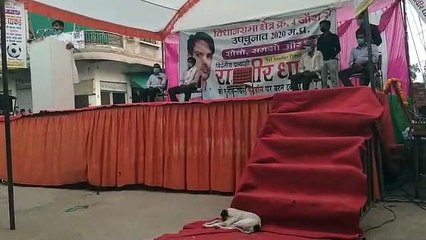 निर्दलीय प्रत्याशी राजवीर धाकड़ ने नुक्कड़ सभा को किया सम्बोधित