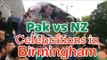 Pakistan Beats New Zealand - Huge Celebrations in Birmingham - Dhol, Bhangra, Music