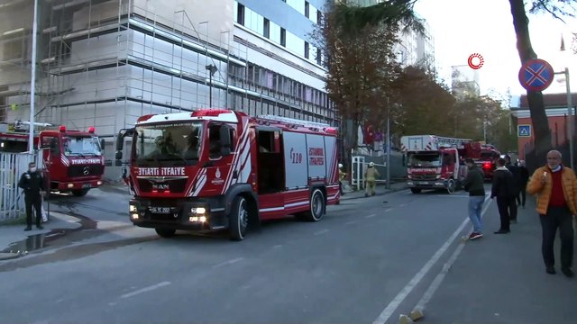 İstanbul Üniversitesi Çapa Tıp Fakültesi Hastanesi inşaatında yangın çıktı