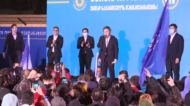 Georgia's ruling party wins parliamentary vote, opposition calls for protests