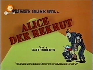 Popeye, der Seefahrer - 57. Olivia in der Armee / Die Roller-Skate-Party / Alice, der Rekrut
