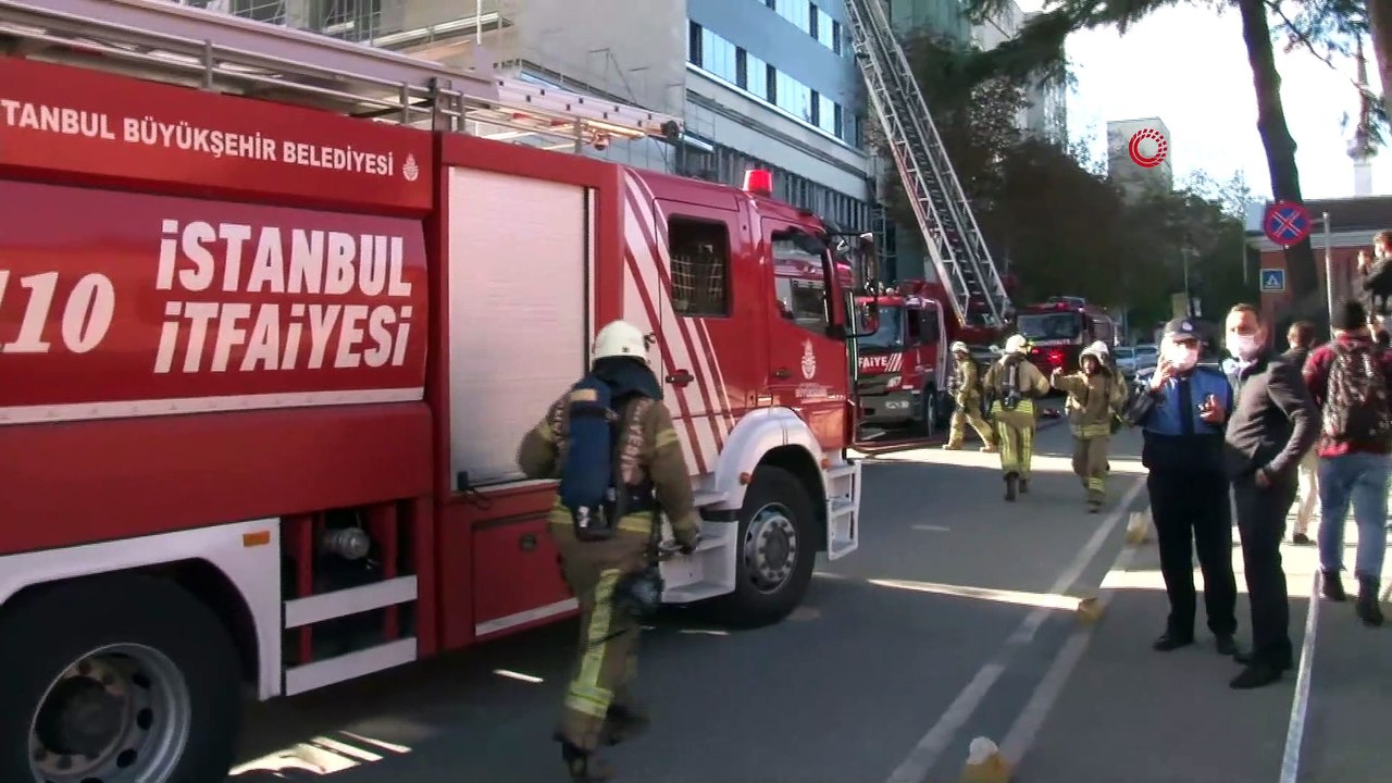 Çapa Tıp Fakültesi inşaatında yangın