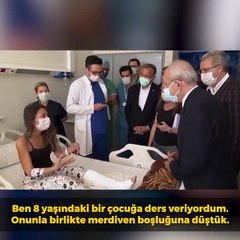 Kılıçdaroğlu'ndan hastanede tedavi gören depremzedelere ziyaret: "Mezardan çıktık, tek hatırladığım bu"