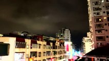 Luzes estranhas sobre a cidade de New Taipei, Taiwan em 30 de outubro de 2020