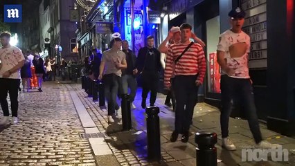 Revellers hit Newcastle for halloween fun before lockdown