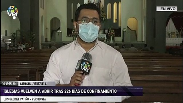 Iglesia La Chiquinquirá reabrió sus puertas a los feligreses - Caracas - VPItv