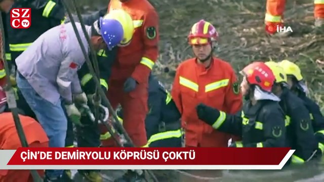 Çin'de demiryolu köprüsü çöktü: 7 ölü, 5 yaralı