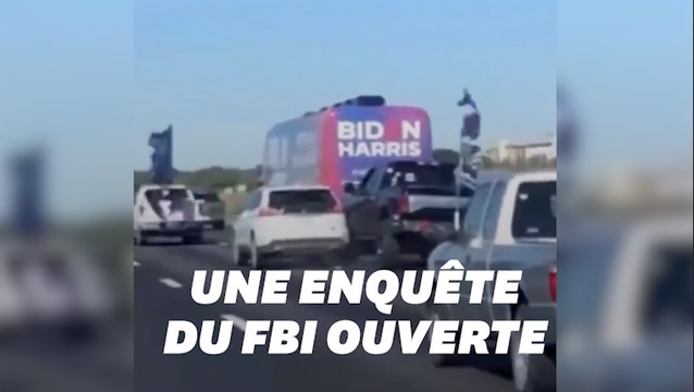 Au Texas, des partisans de Trump encerclent un bus de campagne de Biden sur l'autoroute