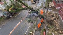 Al menos siete muertos y numerosos daños al paso del tifón Goni en Filipinas