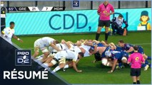 PRO D2 - Résumé FC Grenoble Rugby-Stade Montois Rugby: 24-17 - J8 - Saison 2020/2021