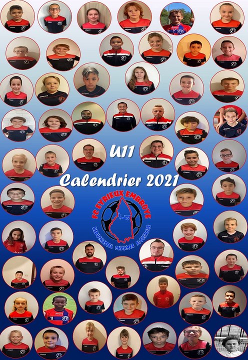 Calendrier U11  2021