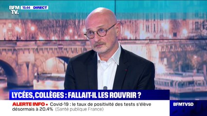 Covid-19: l'ancien directeur de la Santé préconise aux élèves de garder le masque à la maison