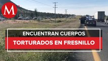 Hallan cinco cuerpos en Fresnillo, Zacatecas
