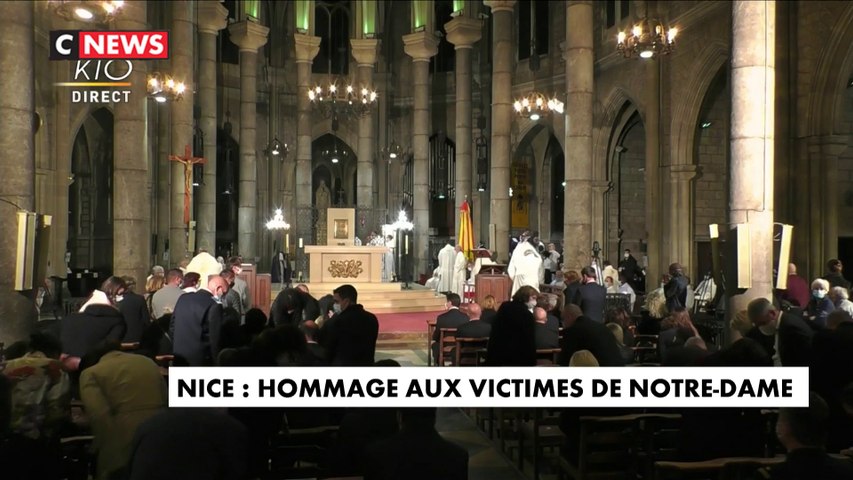 Ref:x7x6tfs Nice : un hommage aux victimes de Notre-Dame