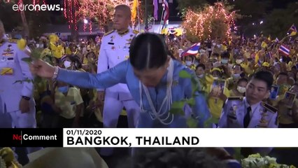 Thai King and Queen meet supporters amid mounting pressure from protesters