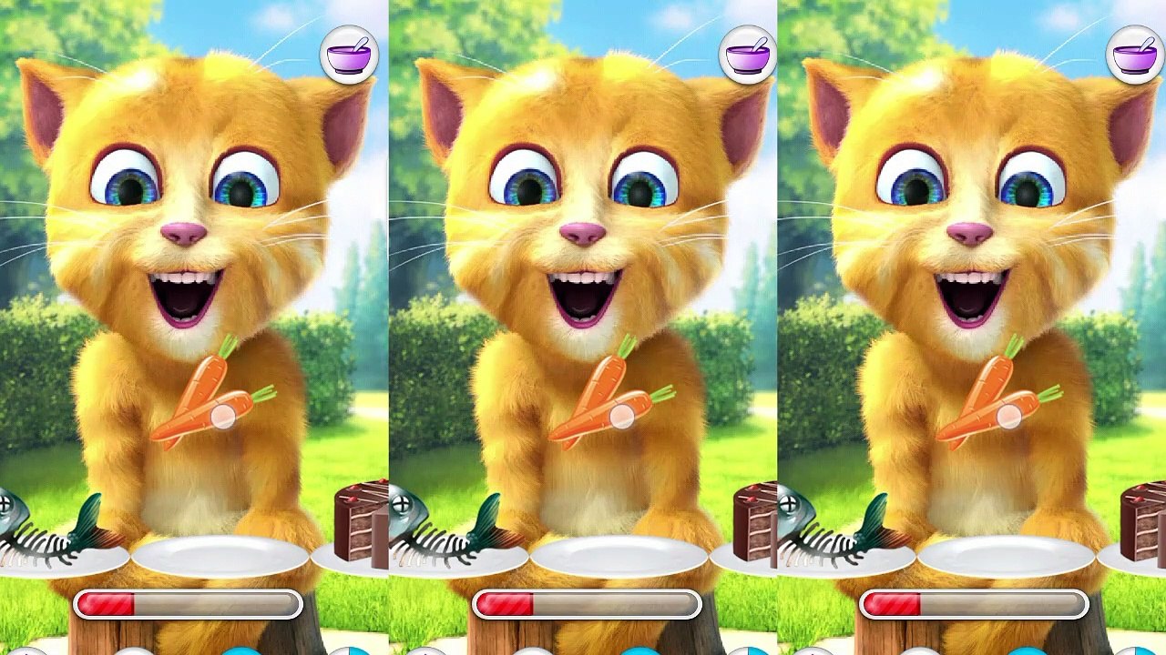 Ginger Cat Birthday Celebrations Talking Tom Friends Funny | Birthday Cake | Smack | Eating