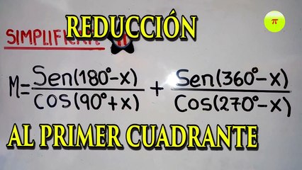 Problema 1 de Reducción al Primer Cuadrante en Trigonometría