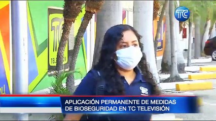 La aplicación permanente de medidas de bioseguridad en TC Televisión