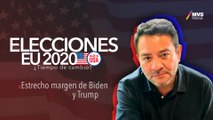 Estrecho margen de Biden y Trump