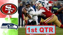 San Francisco 49ers vs Seattle Seahawks Full Game 1st Quarter | Week 8 | NFL 2020