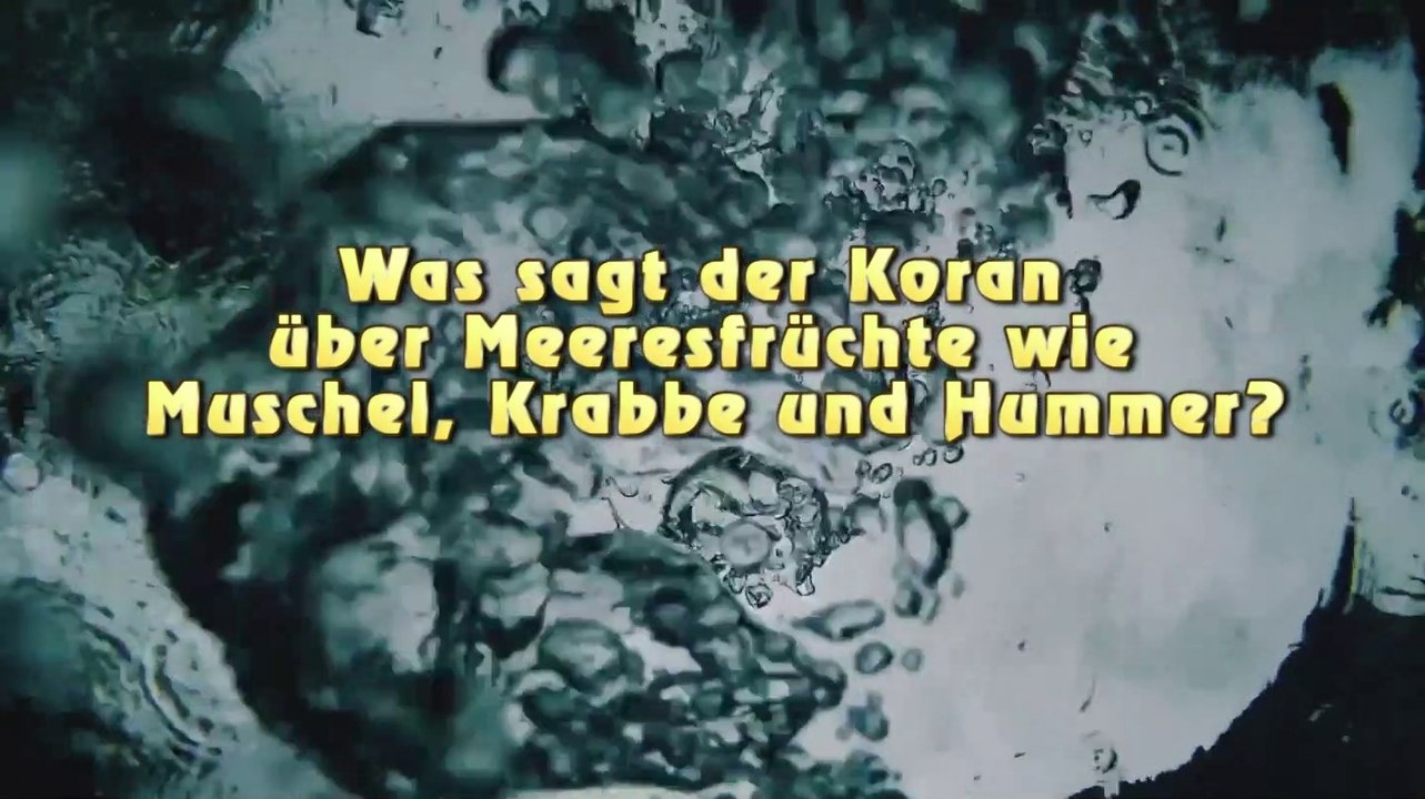 [DE] Was sagt der Koran über Meeresfrüchte wie Muschel Krabbe und Hummer?