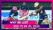 Kolkata vs Rajasthan IPL 2020: 3 Reasons Why Rajasthan Lost To Kolkata