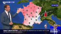 De la pluie sur l'Ouest du pays ce matin avec des températures au dessus des normales de saison