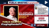 #LagingHanda | Gov. Mandanas: 20% na lamang ng mga barangay sa Batangas ang walang suplay ng kuryente