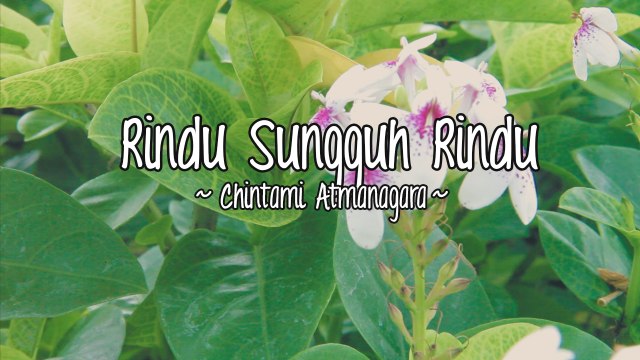 Chintami Atmanagara - Rindu Sungguh Rindu (Official Lyric Video)