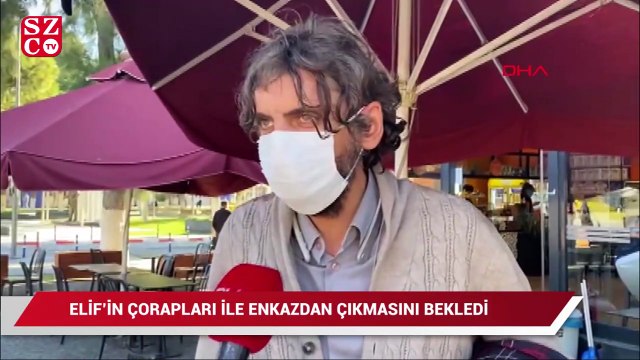 65 saat sonra kurtarılan Elif'in dedesi , Elif'in çoraplarıyla enkazdan çıkarılmasını bekledi