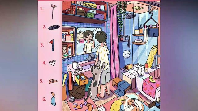 Peu de gens arrivent à trouver les 6 objets dans cette image. A vous de jouer...