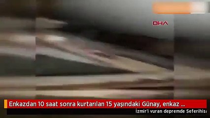 Enkaz altında kurtarılmayı beklerken bu videoyu çekti