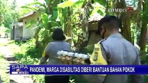 Polres Klungkung Bali Beri Bantuan Warga Disabilitas Bahan Pokok