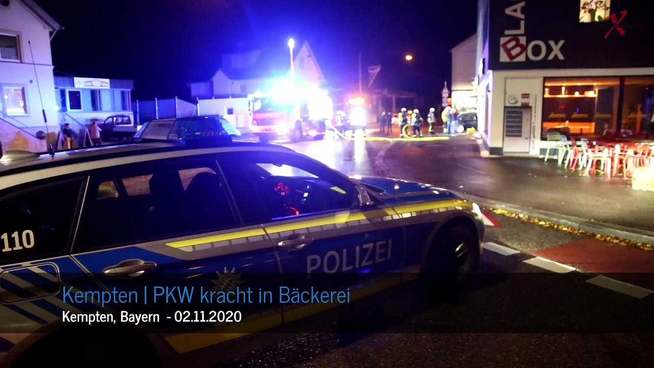 Kempten im Allgäu | BMW kracht in Bäckerei