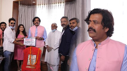 Chintu Pandey की फिल्म के सेट पर पहुंचे Ravi Kishan