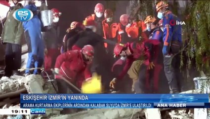Arama kurtarma ekiplerinin ardından Kalabak Suyu’da İzmir’e ulaştırıldı