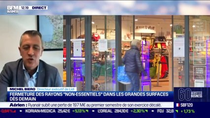 Michel Biero (Lidl): Fermture des rayons "non-essentiels" dans les grandes surfaces dès mardi - 02/11