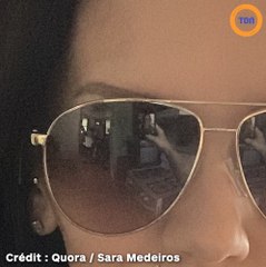 Cette femme est persuadée que ce reflet dans ses lunettes est un... fantôme !