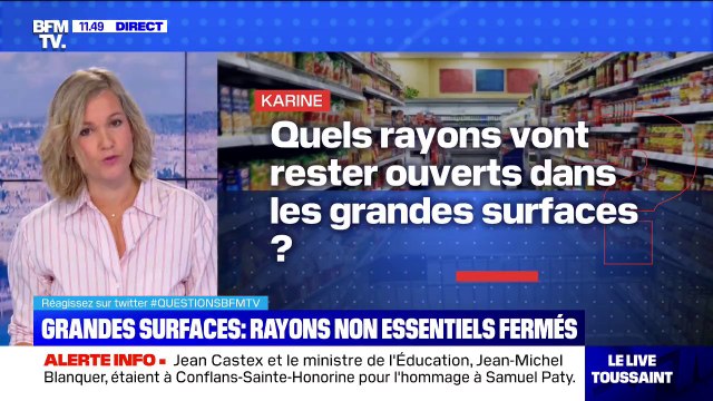 Quels rayons vont rester ouverts dans les grandes surfaces? BFMTV répond à vos questions