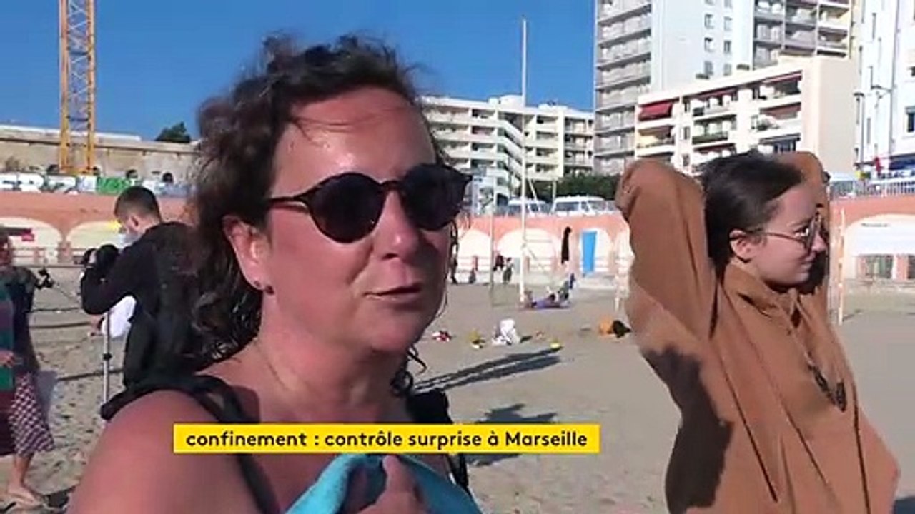 À Marseille, des contrôles de police sur des plages prises d’assaut malgré le confinement