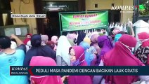 Peduli Dikala Pandemi Bagikan Lauk Gratis